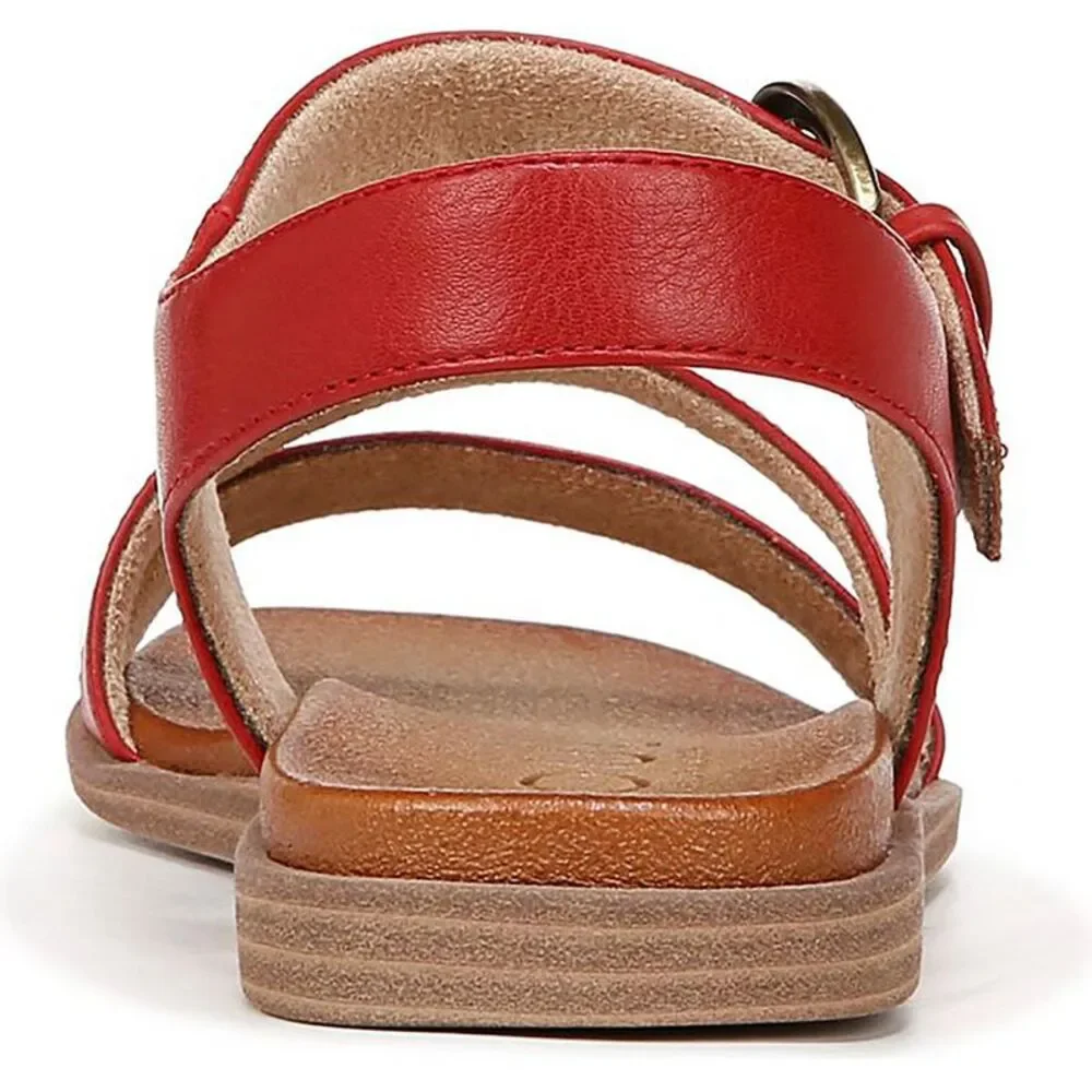 SOUL Naturalizer Womens Jayvee Red Faux Leather Slingback Sandals  New - Picture 3 of 5